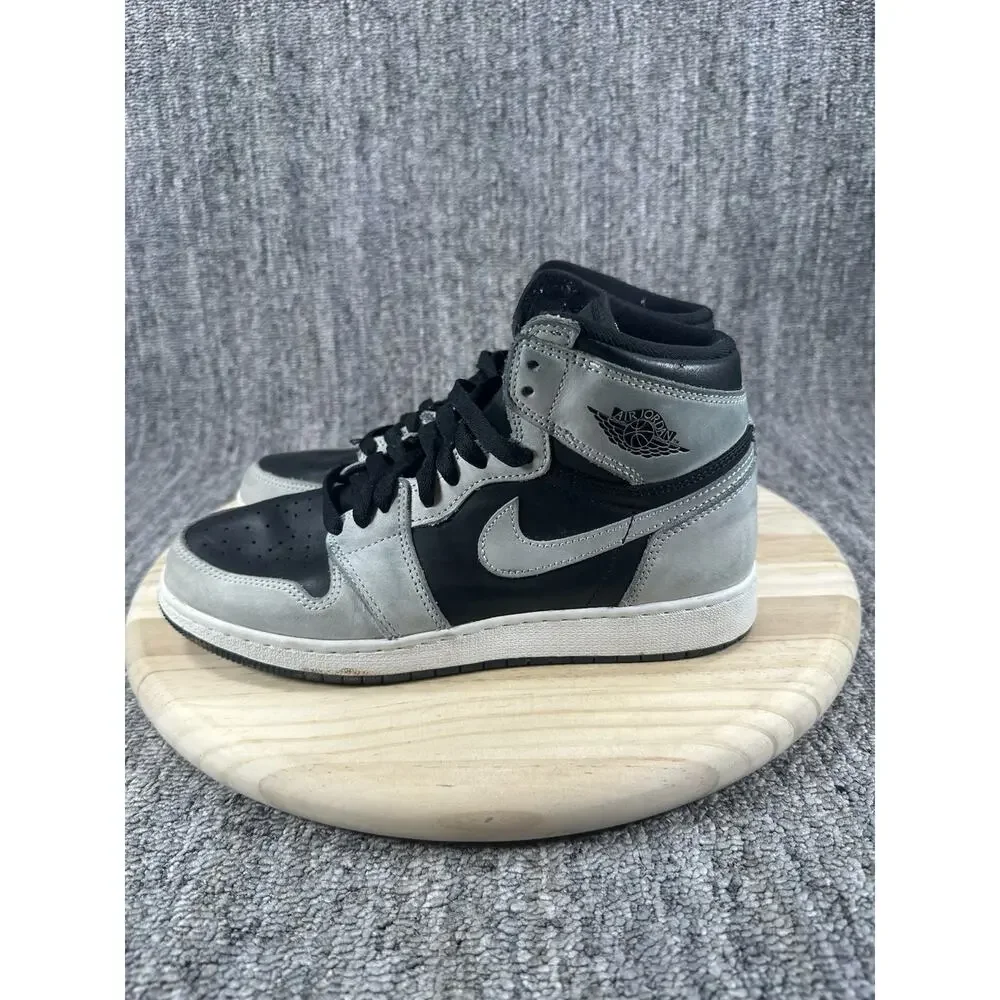 Size 6y - Air Jordan 1 Retro High OG Shadow 2.0 Black Grey